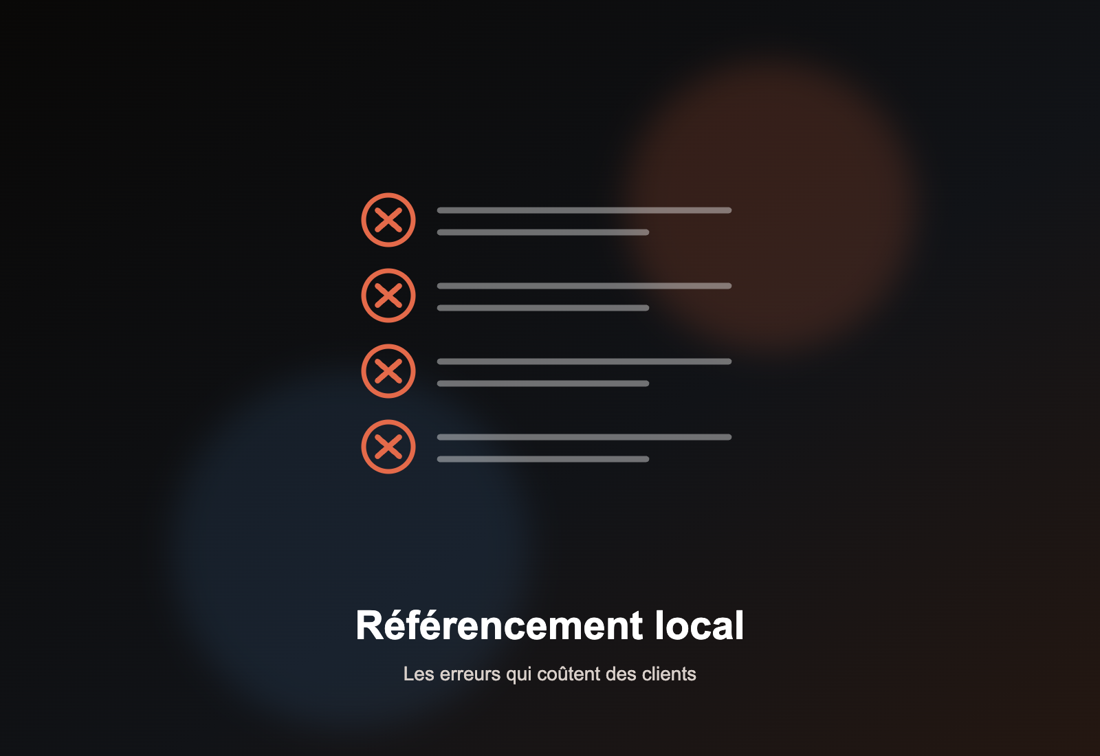 Les erreurs de référencement local qui coûtent des clients