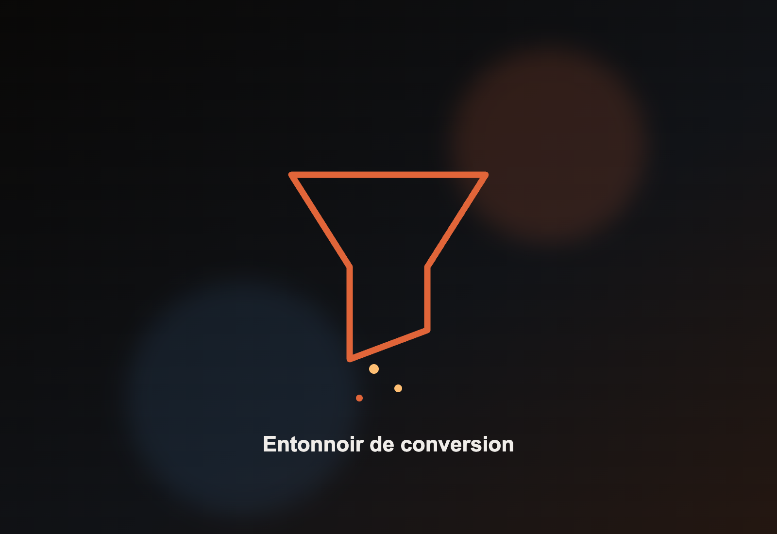 Un entonnoir de conversion qui transforme les visites en demandes